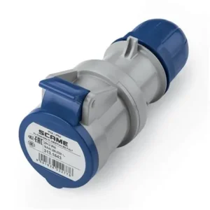 SCAME CONNECTOR 2P+E IP44 16A/32A 6H 200-250V AC