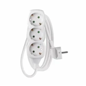 SCAME 3 SCHUKO WHITE 3x2P+E-16A + 3M CABLE