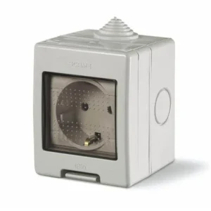 SCAME Modular Socket Enclosure 2 IP55 68x82x66mm
