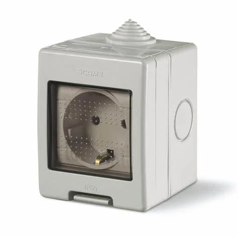 SCAME Modular Socket Enclosure 2 IP55 68x82x66mm