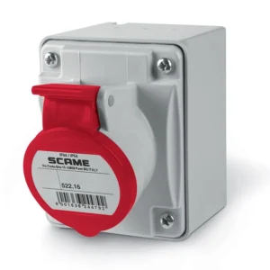 SCAME SOCKET OUTLET 3P+E IP44 16A/32A 6H 380-415V