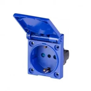 SCAME Flush-Mounting Socket P40 16A 250V IP54 50X60