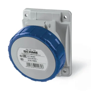 SCAME Flush-Mount Socket 2P+E IP66/IP67 16A/32A 6H