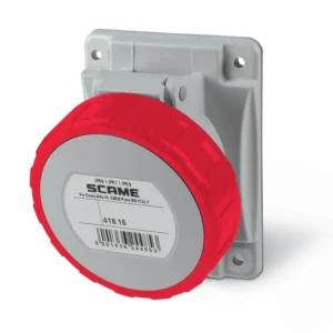SCAME Flush-Mount Socket 3P+E IP66/IP67 16A/32A 6H