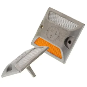 Road Stud Double Silver
